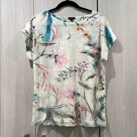 Coco + Carmen | 3D Print‎ Watercolor Floral Tee | Small/Medium - Picture 1 of 11